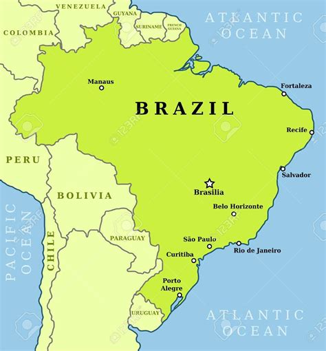 map of brazil.